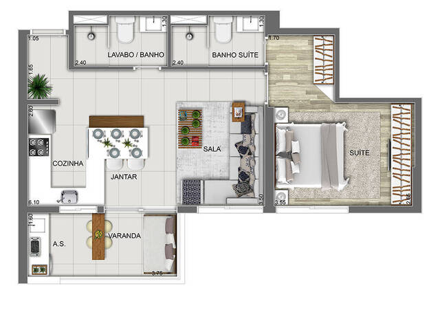 #3590 - Apartamento para Venda em Barueri - SP - 2